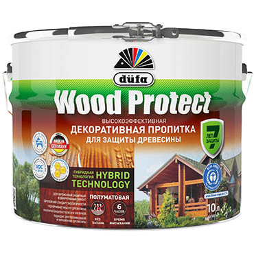 WOOD PROTECT белая 10 л "Dufa" Пропитка (выводим) (под заказ)